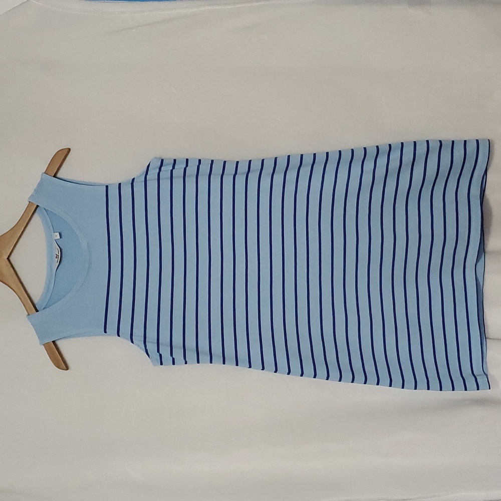 Vineyard Nautical Stripped Sleeveless Dress Size S